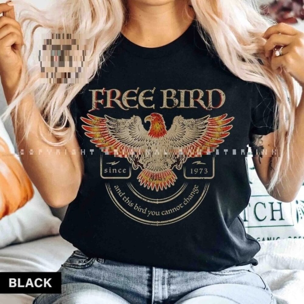 Free Bird Shirt Comfort Colors Band Tshirt Old School Band Tshirt